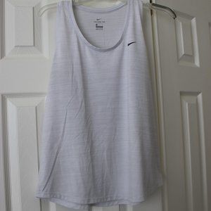 Nike Women's Dri-Fit Top Light Grey Size L